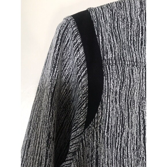 $110 MANDUKA Bomber Jacket Gray Dunes Jacquard Stretch Designer Coat Size M - Picture 7 of 8